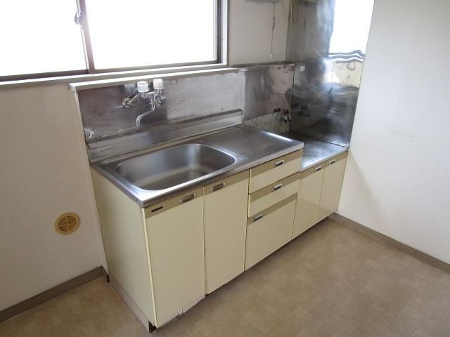 【キッチン】　キッチンアップ　2口ガスコンロ設置可でお料理のしやすいキッチン